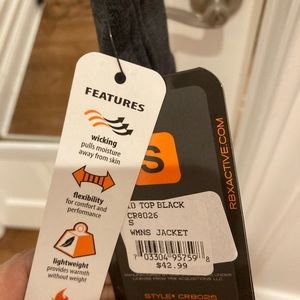 Rbx zip up hoodie  nwt